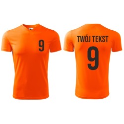 Koszulka piłkarska z nadrukiem - personalizowana - z własnym napisem i numerem