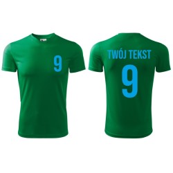 Koszulka piłkarska z nadrukiem - personalizowana - z własnym napisem i numerem