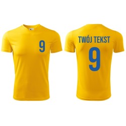 Koszulka piłkarska z nadrukiem - personalizowana - z własnym napisem i numerem