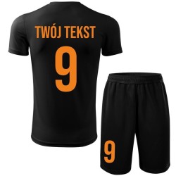 Strój piłkarski z nadrukiem - personalizowany - z własnym napisem i numerem - 2 częściowy