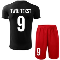 Strój piłkarski z nadrukiem - personalizowany - z własnym napisem i numerem - 2 częściowy