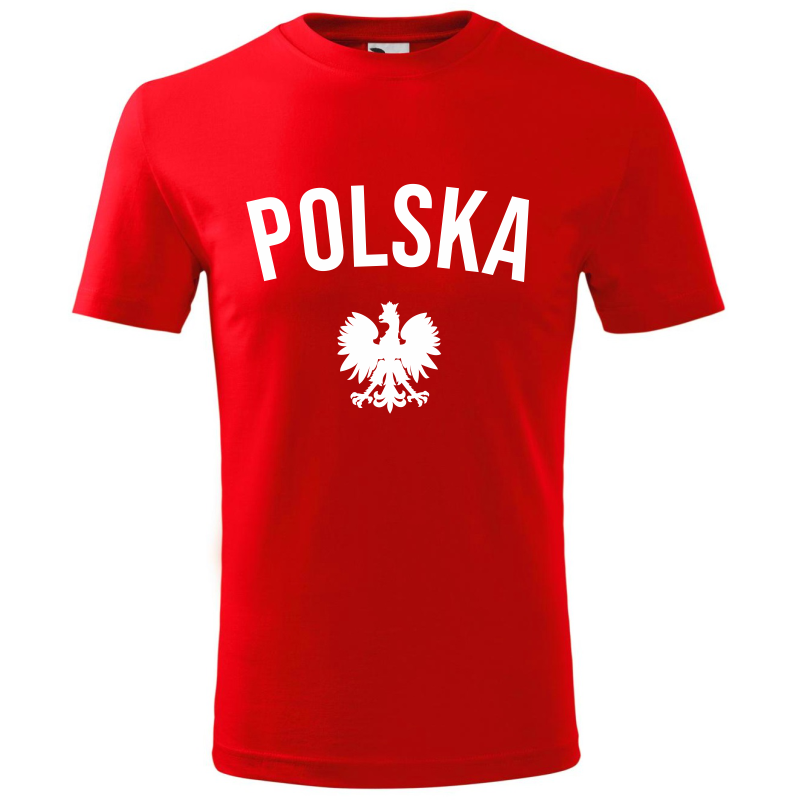 Koszulka kibica Reprezentacji Polski POLSKA z orłem Koszulka kibica Reprezentacji Polski POLSKA z orłem