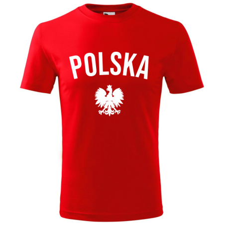 Koszulka kibica Reprezentacji Polski POLSKA z orłem
