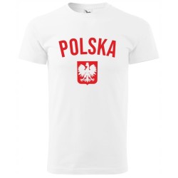 Koszulka kibica Reprezentacji Polski POLSKA z orłem