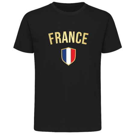 Koszulka Francja dla kibica z flagą Francji i napisem France