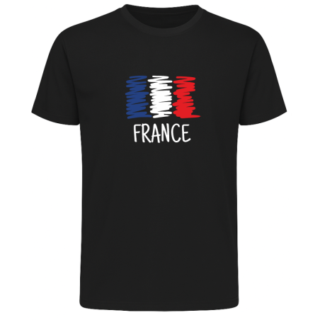 Koszulka Francja dla kibica z flagą Francji i napisem France