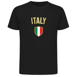 Koszulka Włochy dla kibica z flagą Włoch i napisem Italy