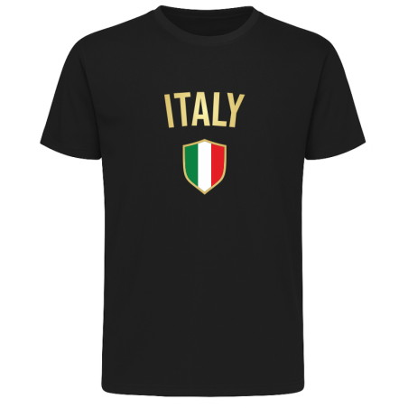 Koszulka Włochy dla kibica z flagą Włoch i napisem Italy