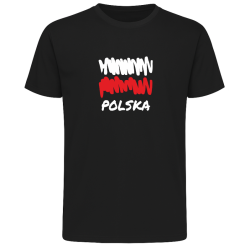 Koszulka Polska Flaga i napis – Patriotyczna dla Kibica