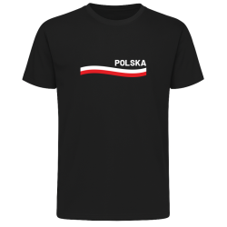 Koszulka z napisem Polska i Flagą – Patriotyczna dla Kibica