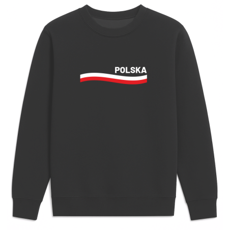 Bluza z napisem Polska i Flagą – Patriotyczna dla Kibica