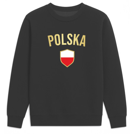Bluza Polska napis i Flaga w tarczy – Patriotyczna dla Kibica