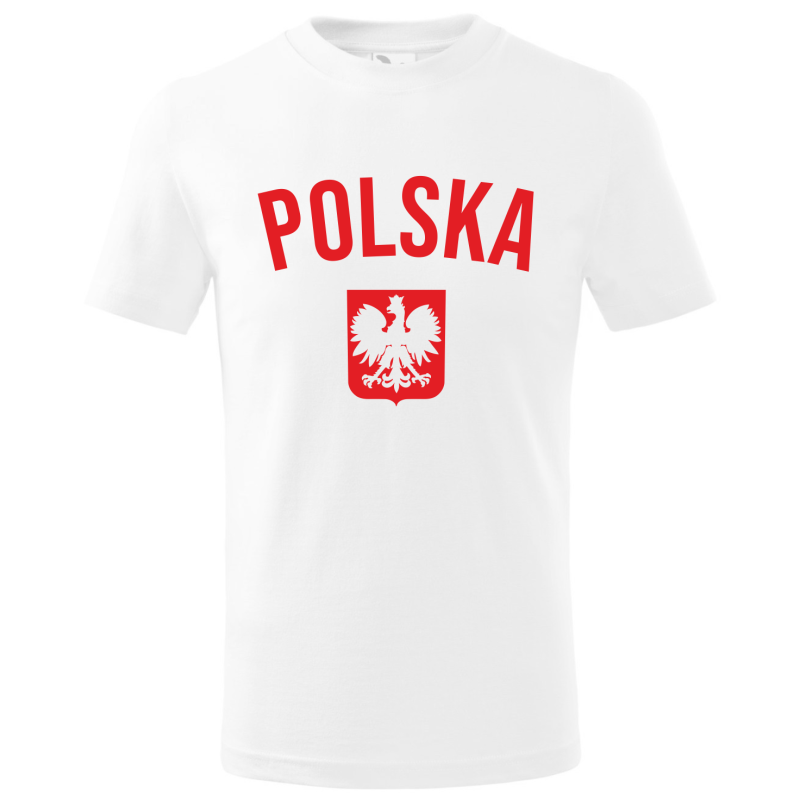 Koszulka kibica Reprezentacji Polski POLSKA z orłem