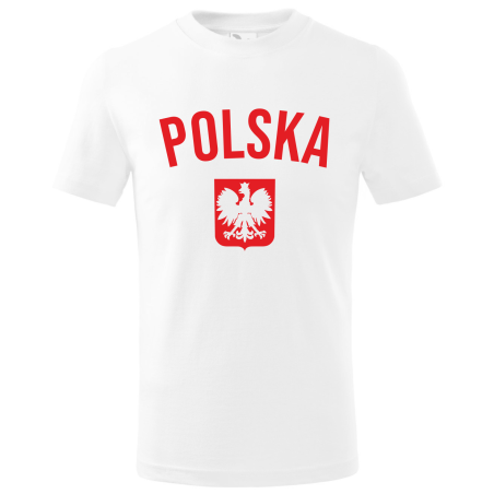 Koszulka kibica Reprezentacji Polski POLSKA z orłem