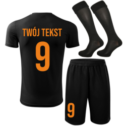 Strój piłkarski z nadrukiem - personalizowany - z własnym napisem i numerem - 3 częściowy