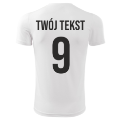 Koszulka piłkarska z nadrukiem - personalizowana - z własnym napisem i numerem