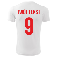 Koszulka piłkarska z nadrukiem - personalizowana - z własnym napisem i numerem