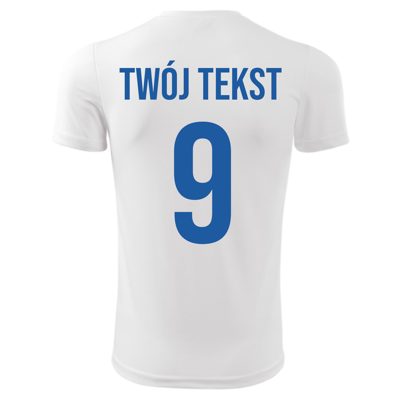 Koszulka piłkarska z nadrukiem - personalizowana - z własnym napisem i numerem