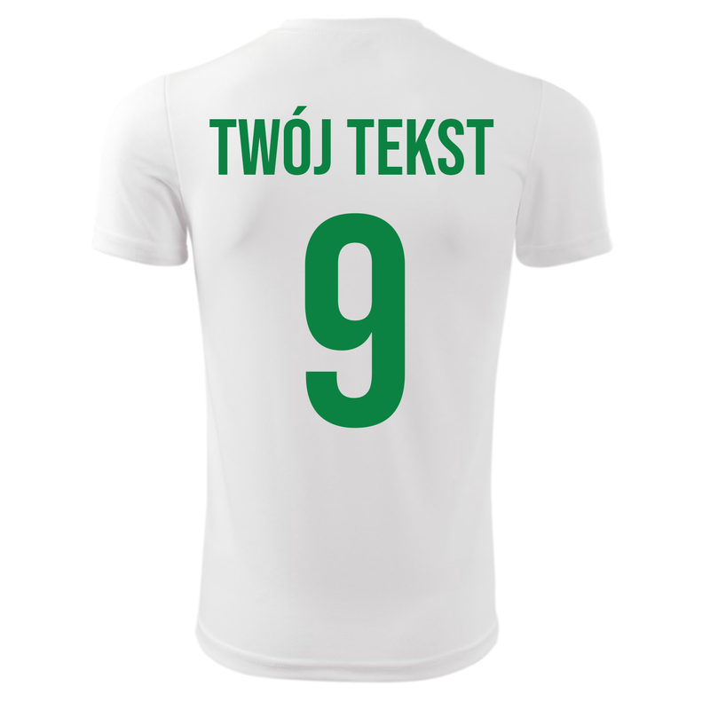 Koszulka piłkarska z nadrukiem - personalizowana - z własnym napisem i numerem