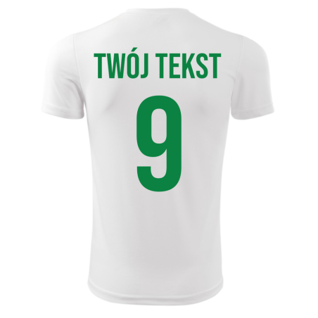 Koszulka piłkarska z nadrukiem - personalizowana - z własnym napisem i numerem
