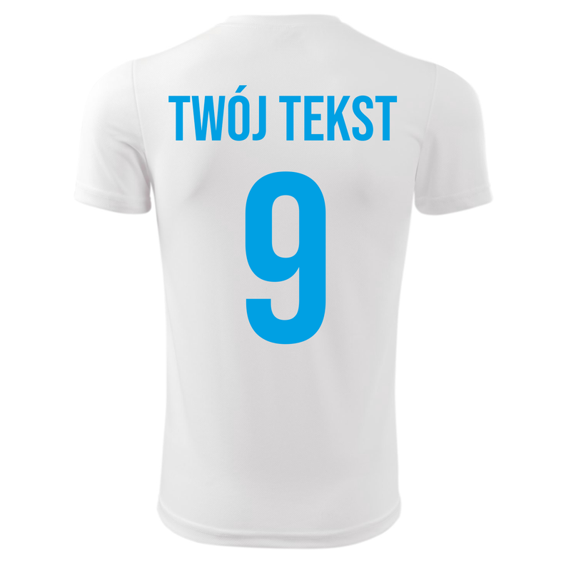Koszulka piłkarska z nadrukiem - personalizowana - z własnym napisem i numerem