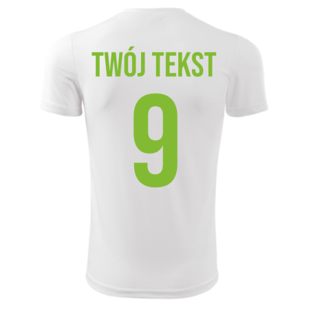 Koszulka piłkarska z nadrukiem - personalizowana - z własnym napisem i numerem