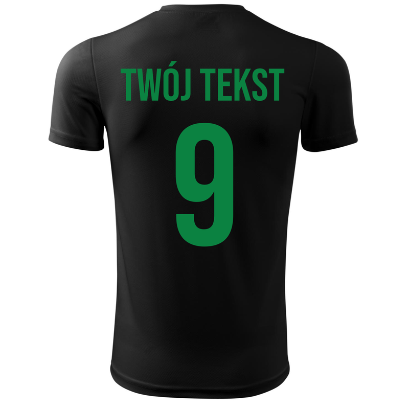Koszulka piłkarska z nadrukiem - personalizowana - z własnym napisem i numerem
