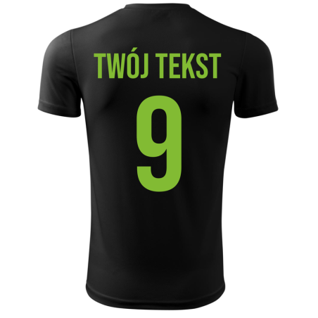 Koszulka piłkarska z nadrukiem - personalizowana - z własnym napisem i numerem