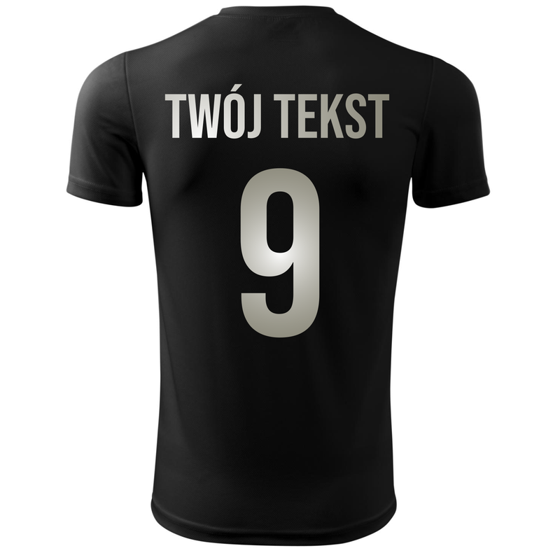 Koszulka piłkarska z nadrukiem - personalizowana - z własnym napisem i numerem