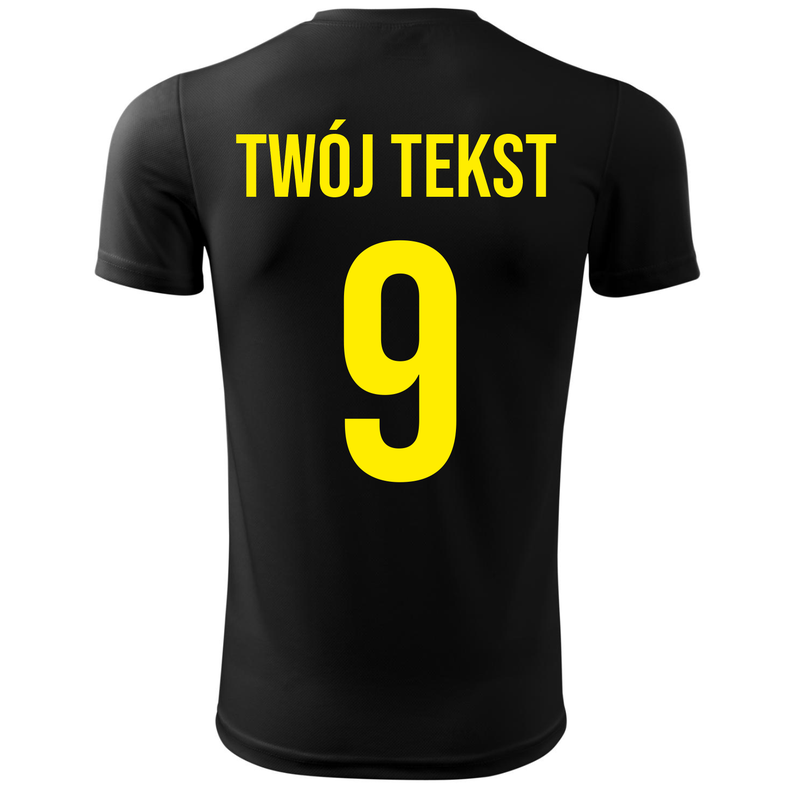Koszulka piłkarska z nadrukiem - personalizowana - z własnym napisem i numerem