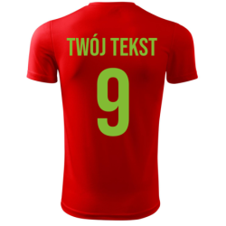 Koszulka piłkarska z nadrukiem - personalizowana - z własnym napisem i numerem