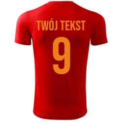 Koszulka piłkarska z nadrukiem - personalizowana - z własnym napisem i numerem