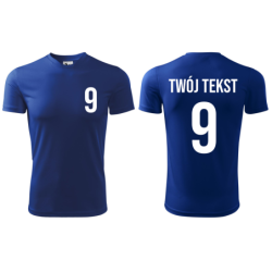 Koszulka piłkarska z nadrukiem - personalizowana - z własnym napisem i numerem