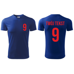 Koszulka piłkarska z nadrukiem - personalizowana - z własnym napisem i numerem