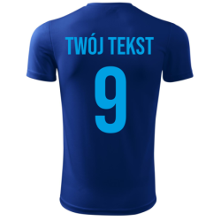 Koszulka piłkarska z nadrukiem - personalizowana - z własnym napisem i numerem