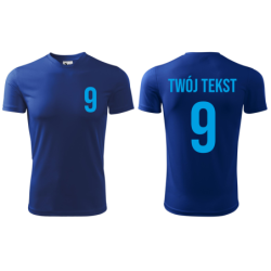 Koszulka piłkarska z nadrukiem - personalizowana - z własnym napisem i numerem