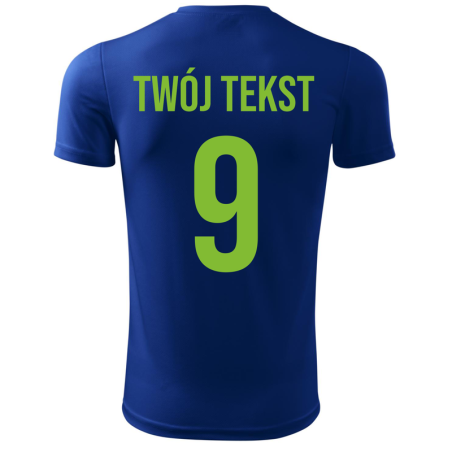 Koszulka piłkarska z nadrukiem - personalizowana - z własnym napisem i numerem