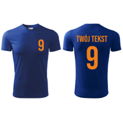 Koszulka piłkarska z nadrukiem - personalizowana - z własnym napisem i numerem