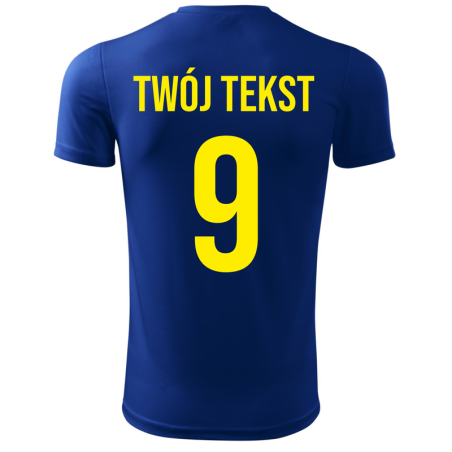 Koszulka piłkarska z nadrukiem - personalizowana - z własnym napisem i numerem
