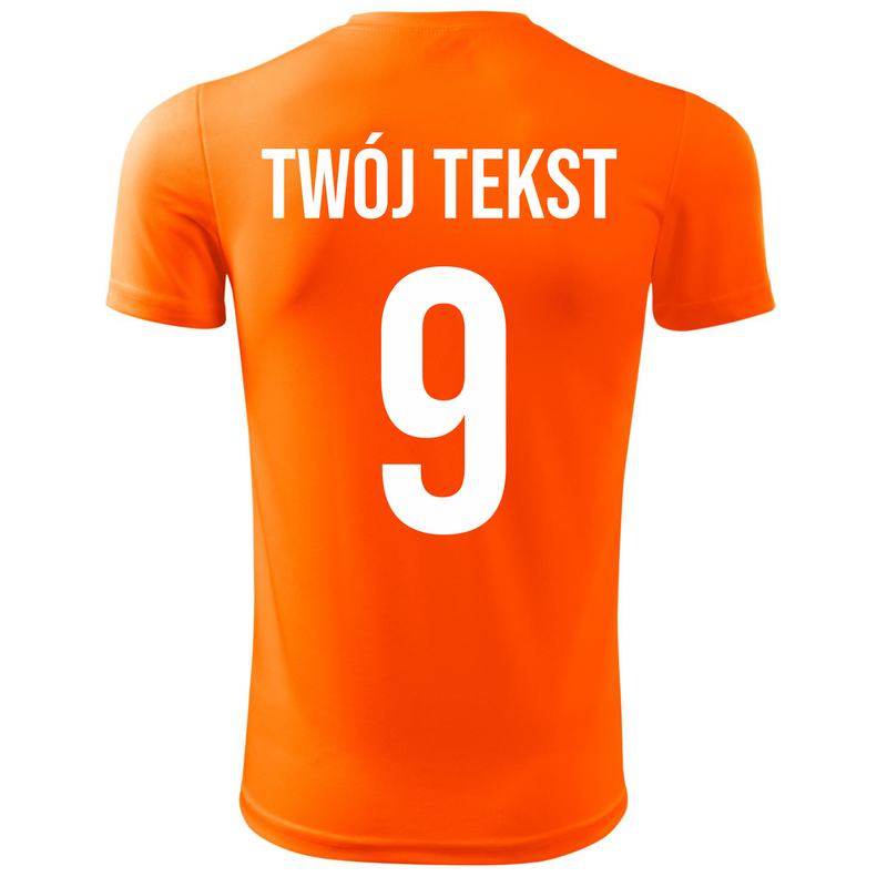 Koszulka piłkarska z nadrukiem - personalizowana - z własnym napisem i numerem