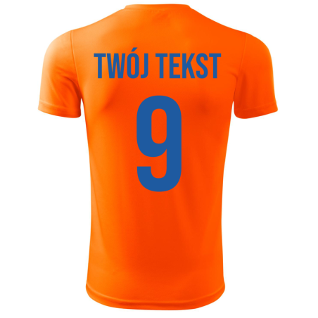 Koszulka piłkarska z nadrukiem - personalizowana - z własnym napisem i numerem