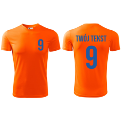 Koszulka piłkarska z nadrukiem - personalizowana - z własnym napisem i numerem