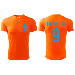 Koszulka piłkarska z nadrukiem - personalizowana - z własnym napisem i numerem