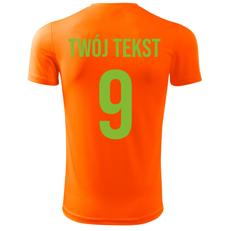 Koszulka piłkarska z nadrukiem - personalizowana - z własnym napisem i numerem