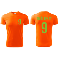 Koszulka piłkarska z nadrukiem - personalizowana - z własnym napisem i numerem