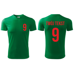 Koszulka piłkarska z nadrukiem - personalizowana - z własnym napisem i numerem