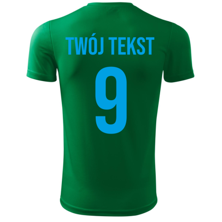 Koszulka piłkarska z nadrukiem - personalizowana - z własnym napisem i numerem