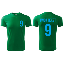 Koszulka piłkarska z nadrukiem - personalizowana - z własnym napisem i numerem