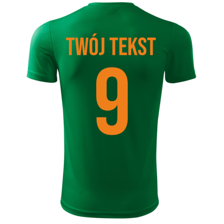 Koszulka piłkarska z nadrukiem - personalizowana - z własnym napisem i numerem