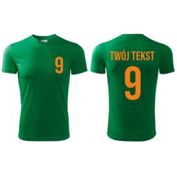 Koszulka piłkarska z nadrukiem - personalizowana - z własnym napisem i numerem